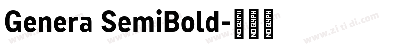 Genera SemiBold字体转换